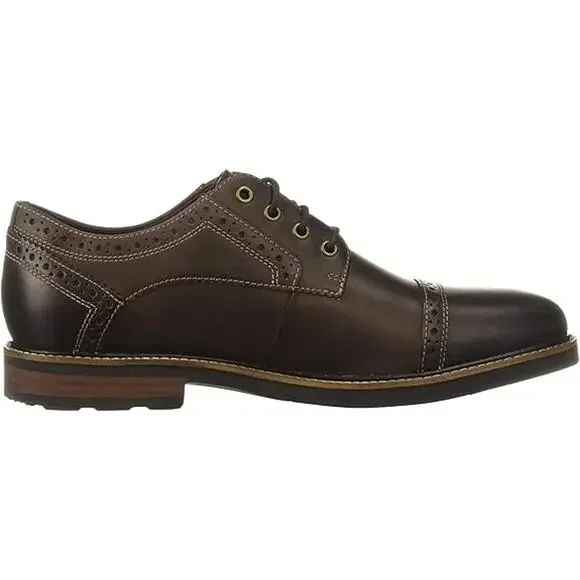 NWT Nunn Bush Men Overland Oxford Leather - Brown, Size 7 M
